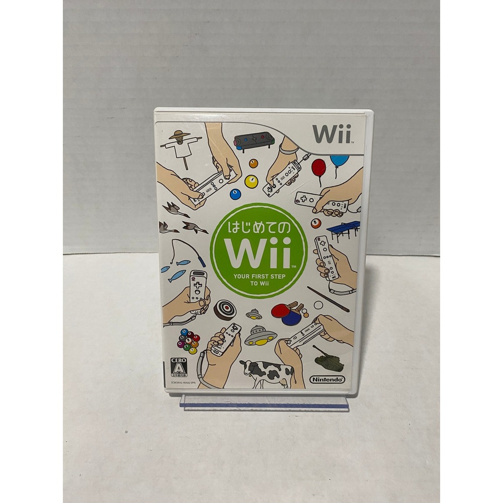 Nintendo Wii Play Video Game Japanese Import NTSC-J White Excellent